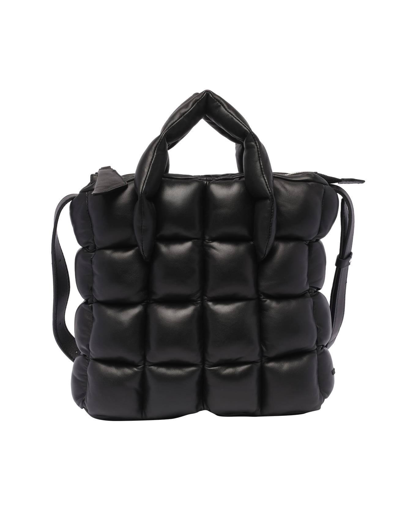 Vic Matié Padded Handbag - Black