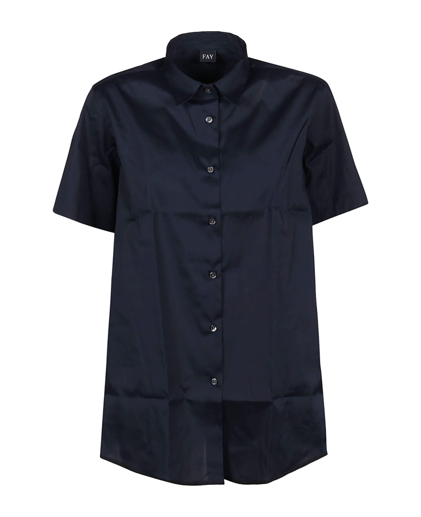 Fay Short Sleeve Shirt - Blu Navy シャツ