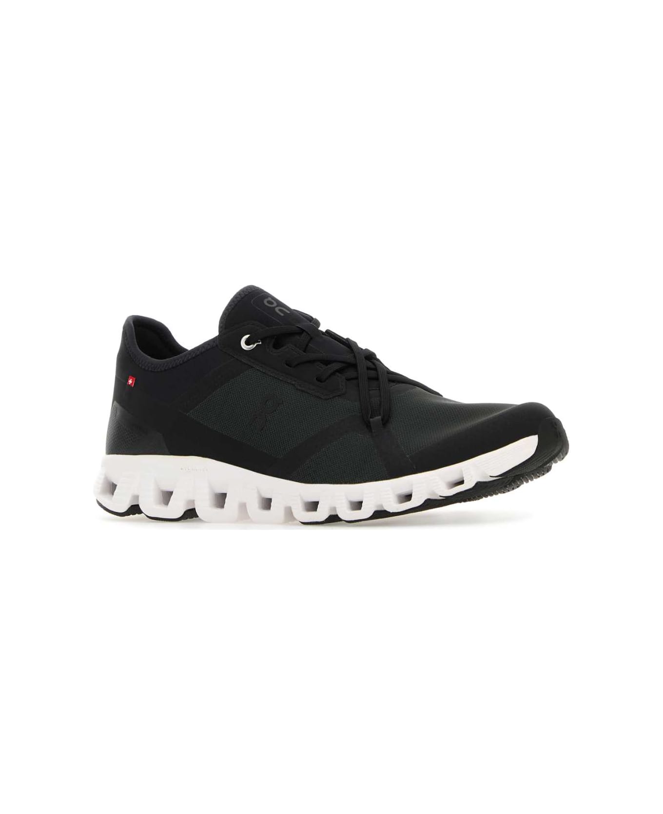 ON Black Fabric Cloud 5 Sneakers - BLACKWHITE