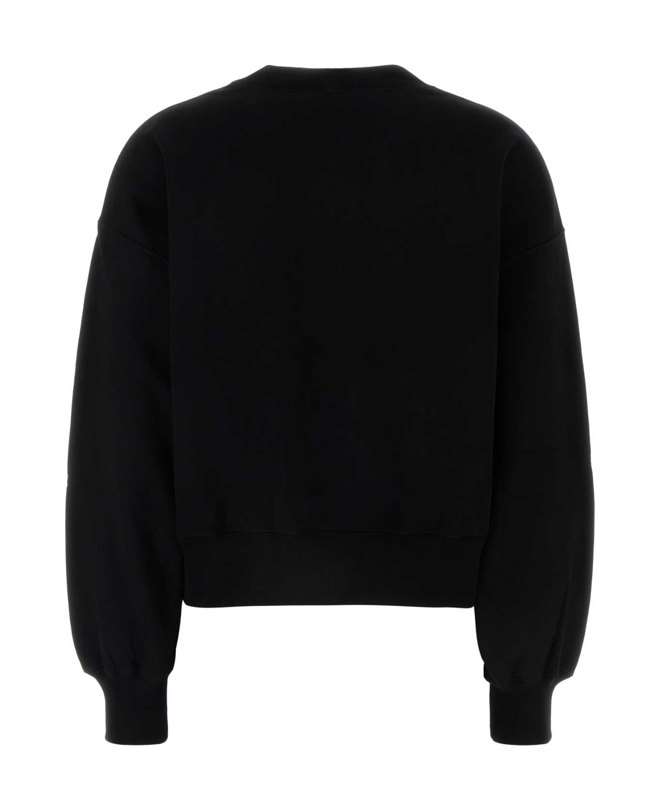 Gucci Black Cotton Sweatshirt - BLACKMULTICOLOR
