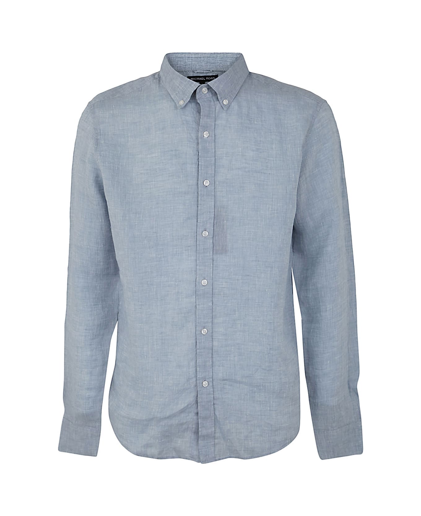 Michael Kors Long Sleeved Linen Shirt - Blue