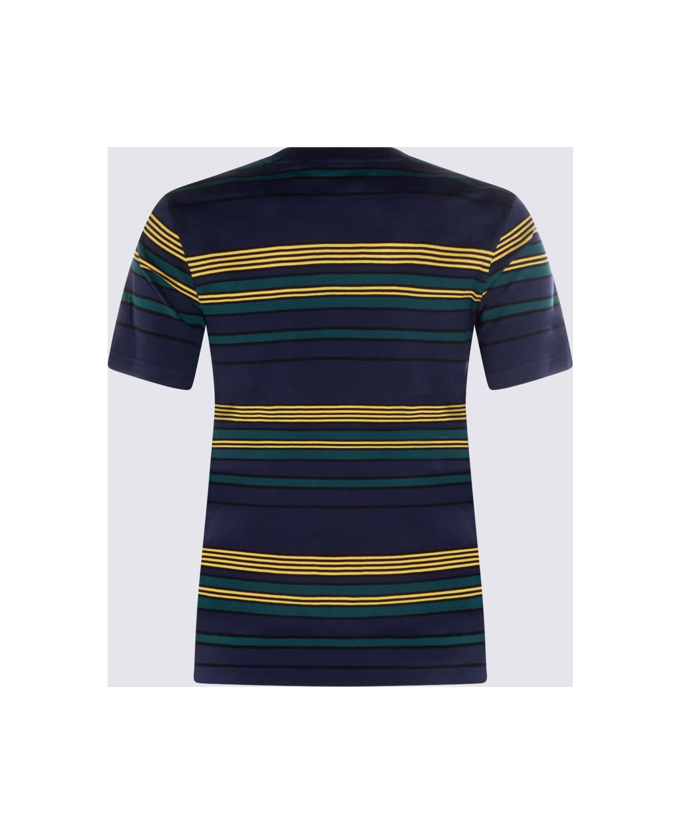 Miu Miu Blue Cotton T-shirt - BLU+BOTTIGLIA