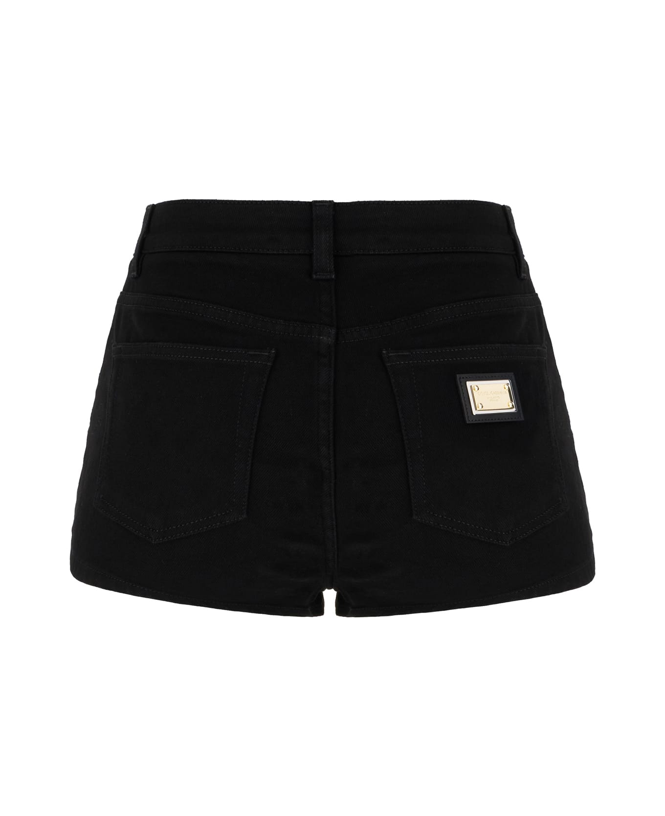 Dolce & Gabbana Black Denim Shorts - Nero