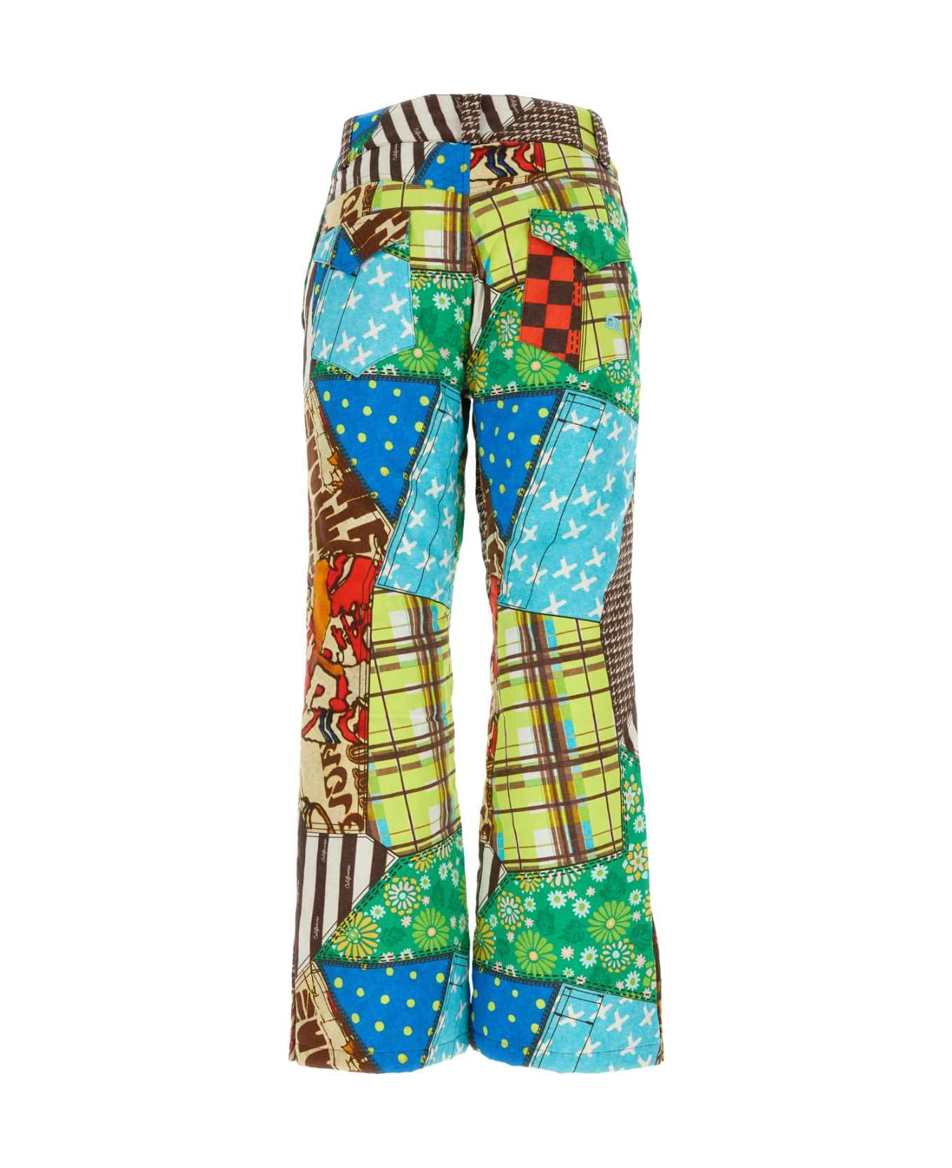 ERL Printed Cotton Blend Pant - MULTI