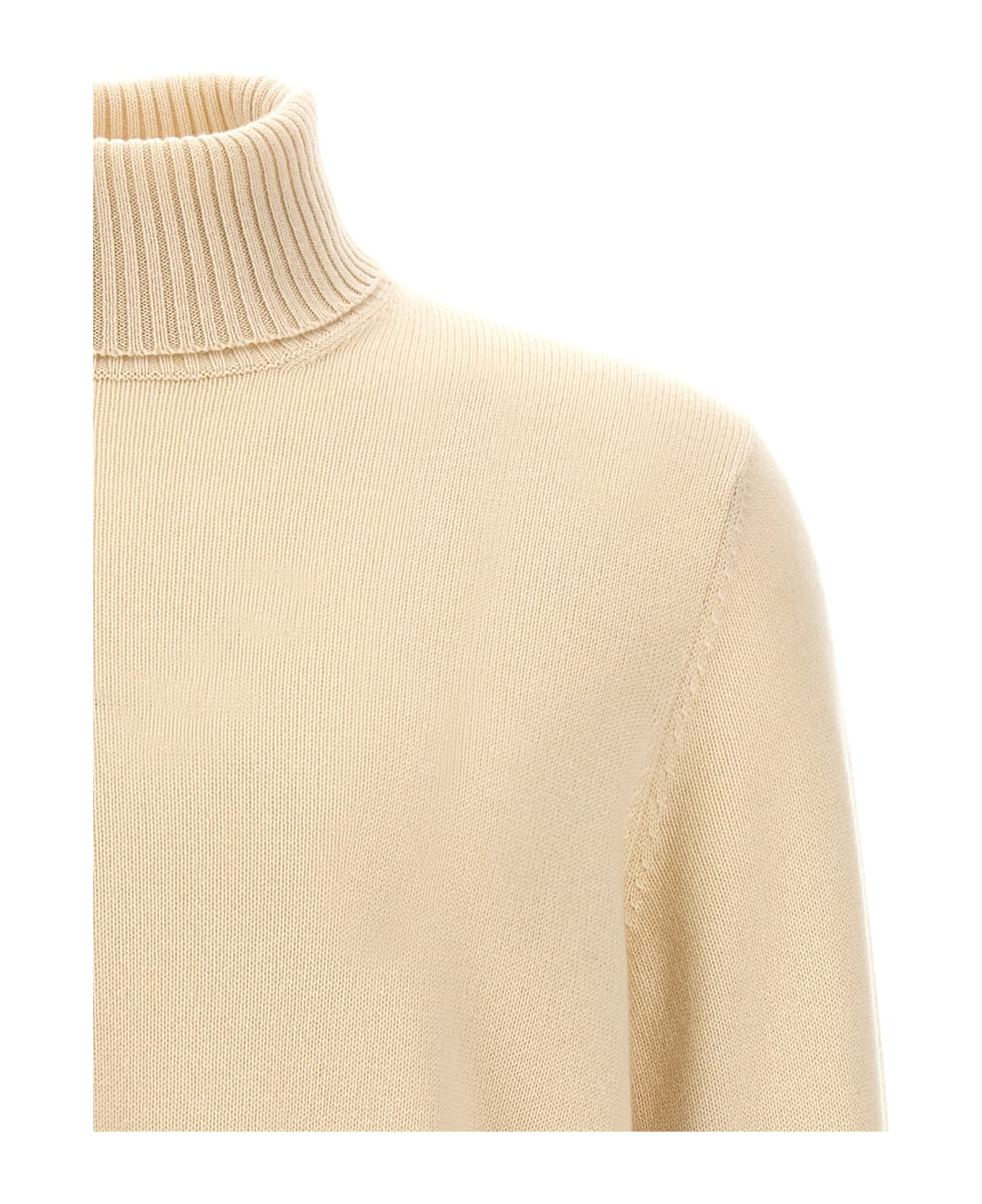 Brunello Cucinelli High Neck Sweater - Beige