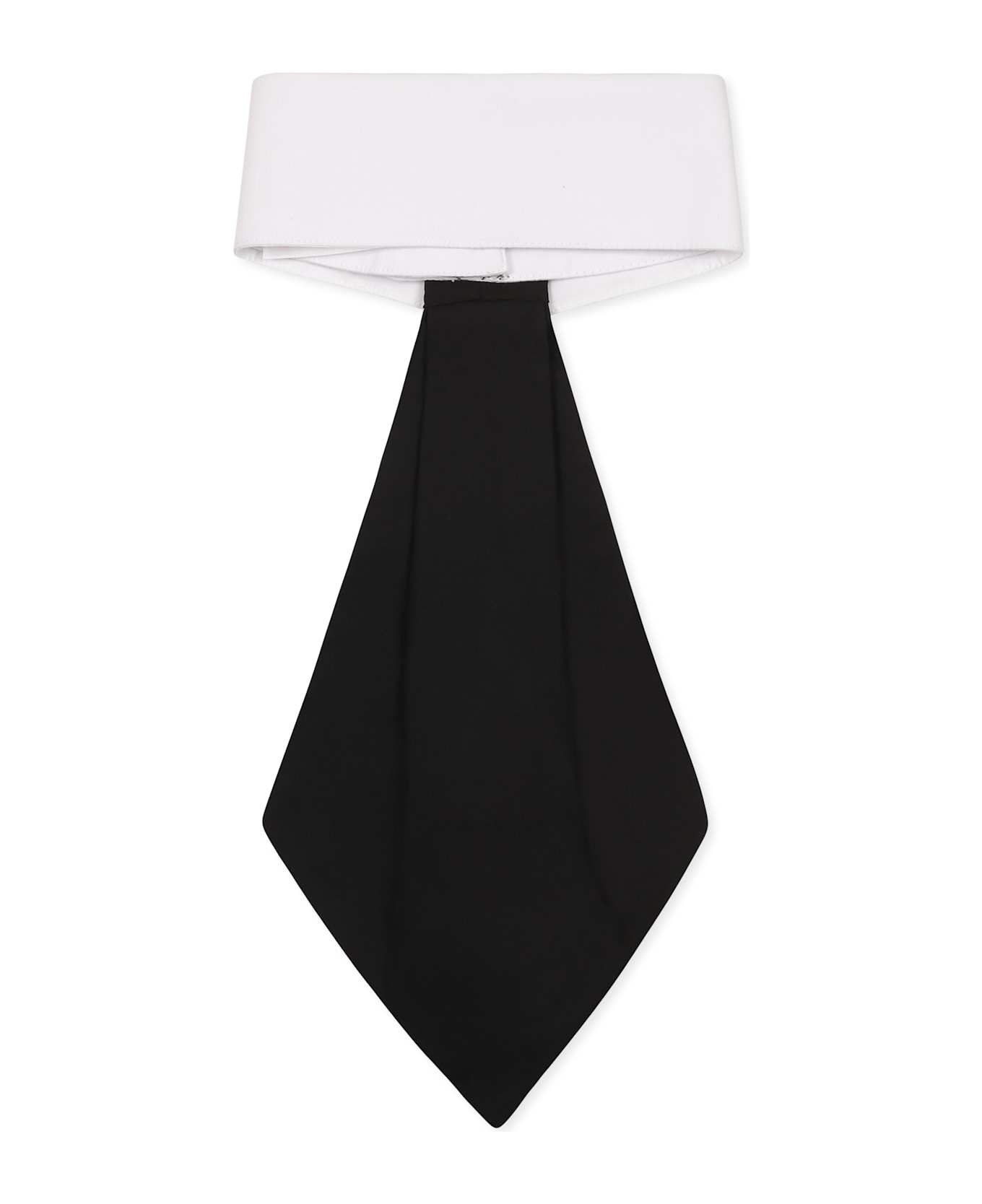 Karl Lagerfeld Kids Black Tie For Girl With Logo - Black