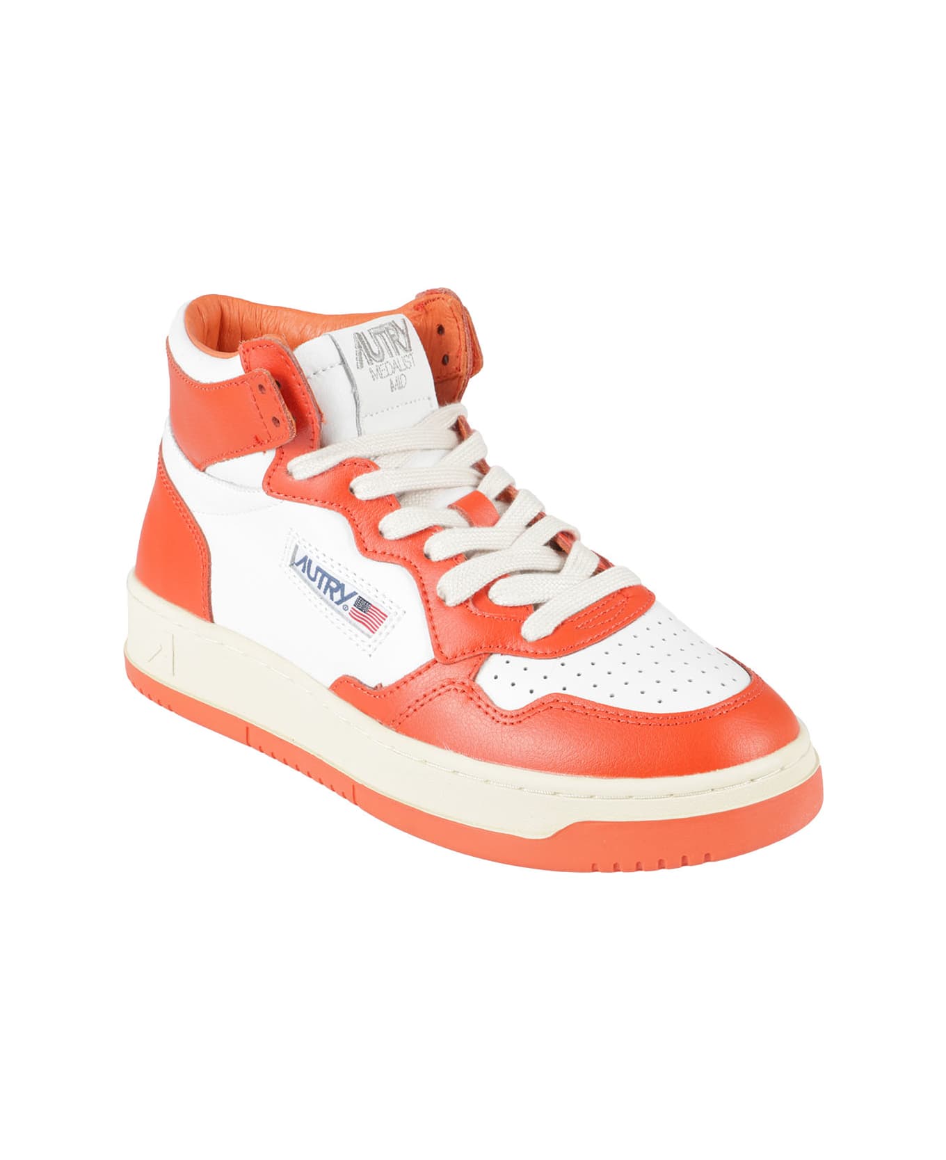 Autry Medalist Mid Sneakers Aumw Wb21 - Leat Tangerine スニーカー