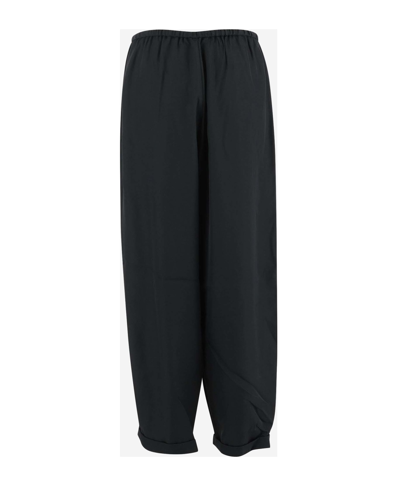 By Malene Birger Joanni Synthetic Fabric Trousers - Black