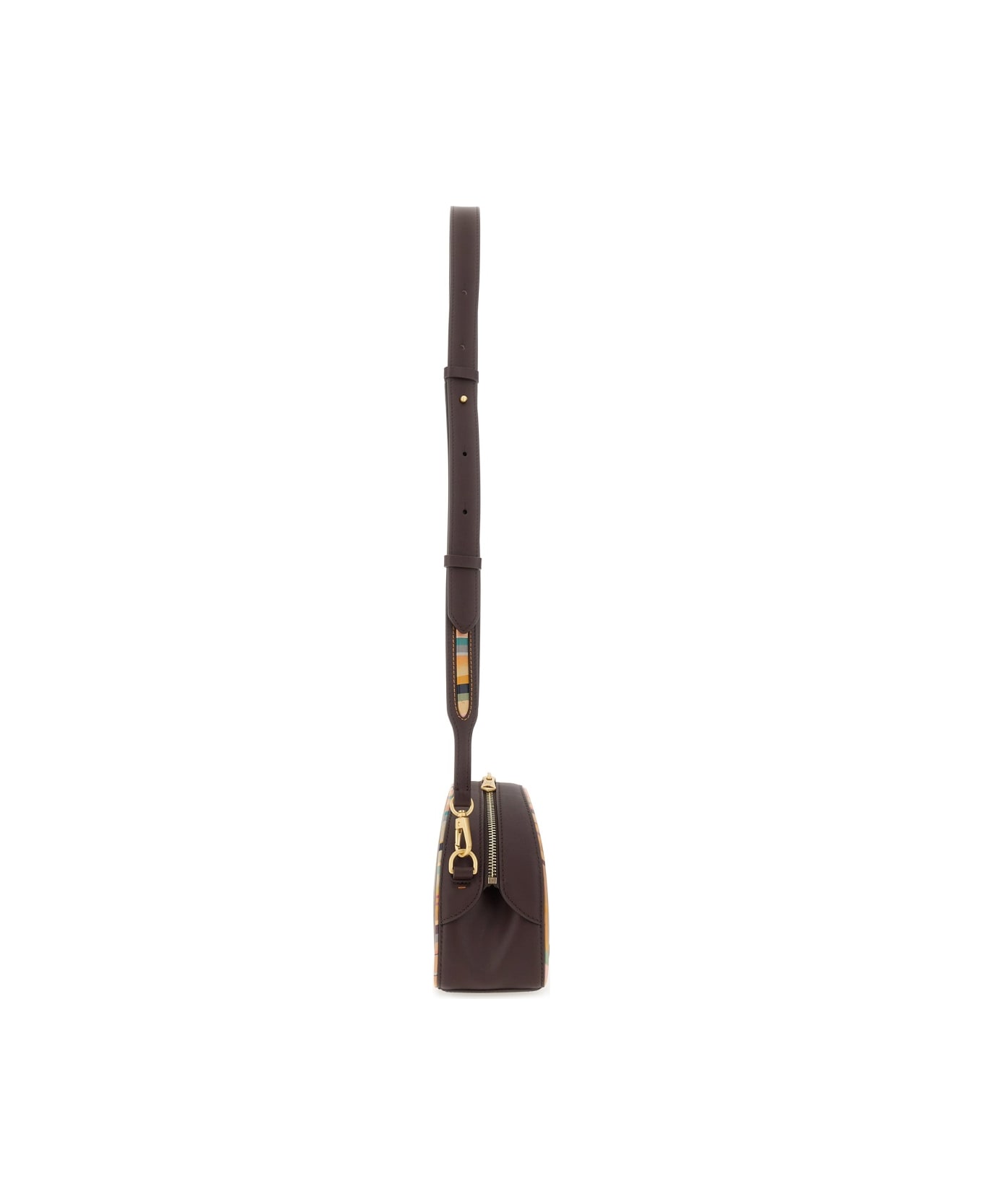 PS by Paul Smith Leather "dusky Swirl" Bag - BORDEAUX