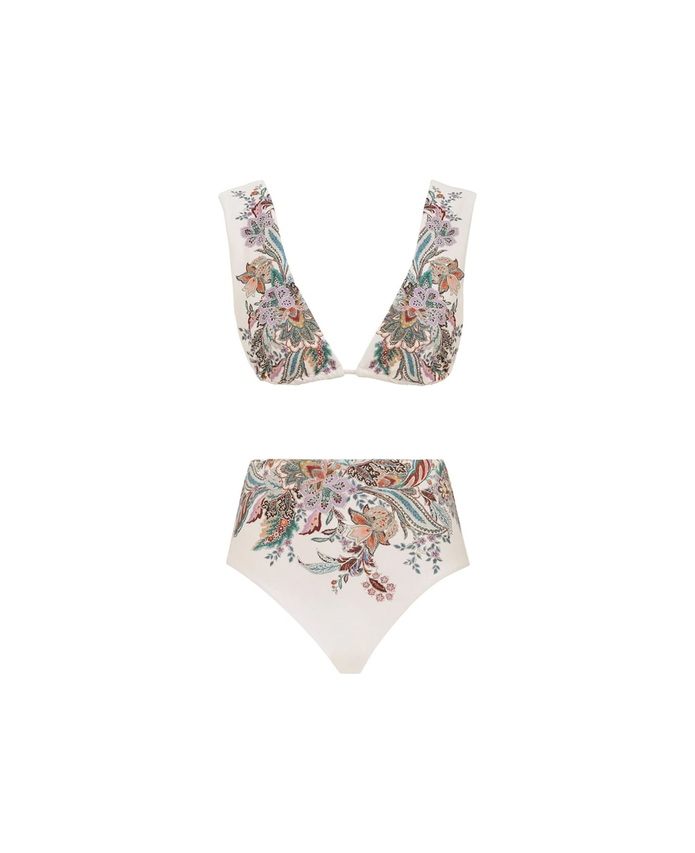 Zimmermann 
rhiannon
 Wide Strap Bikini Swimsuit - NEUTRALS ビキニ