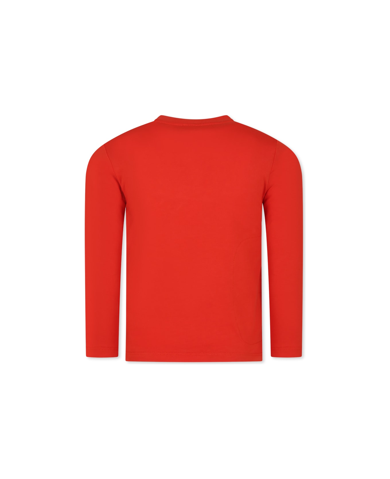 Stella McCartney Kids Red T-shirt For Kids With Snowman Print - Red