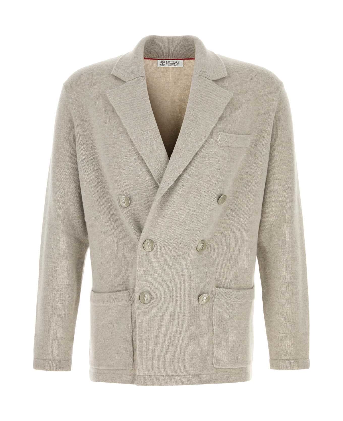 Brunello Cucinelli Grey Cashmere Blazer - C3993
