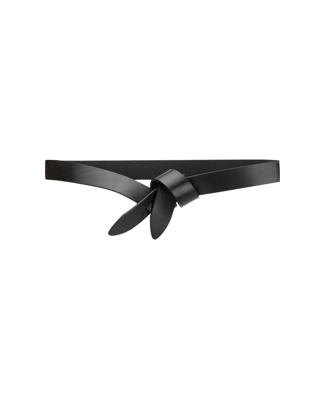 Isabel Marant Lecce Black Belt In Leather Woman - Black