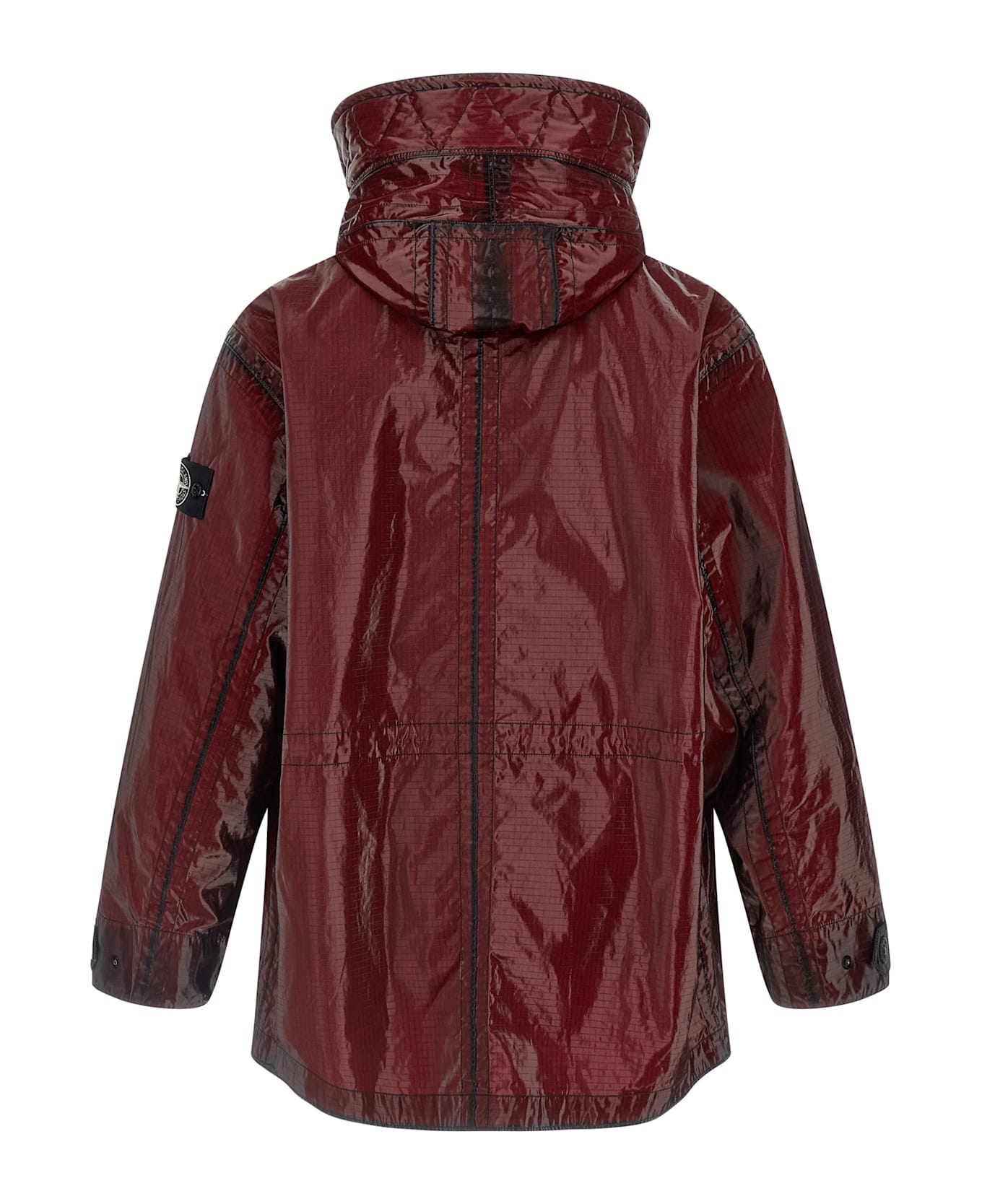 Stone Island 
4100079 Uneven Ripstop Prismatico
 Parka - Bordeaux