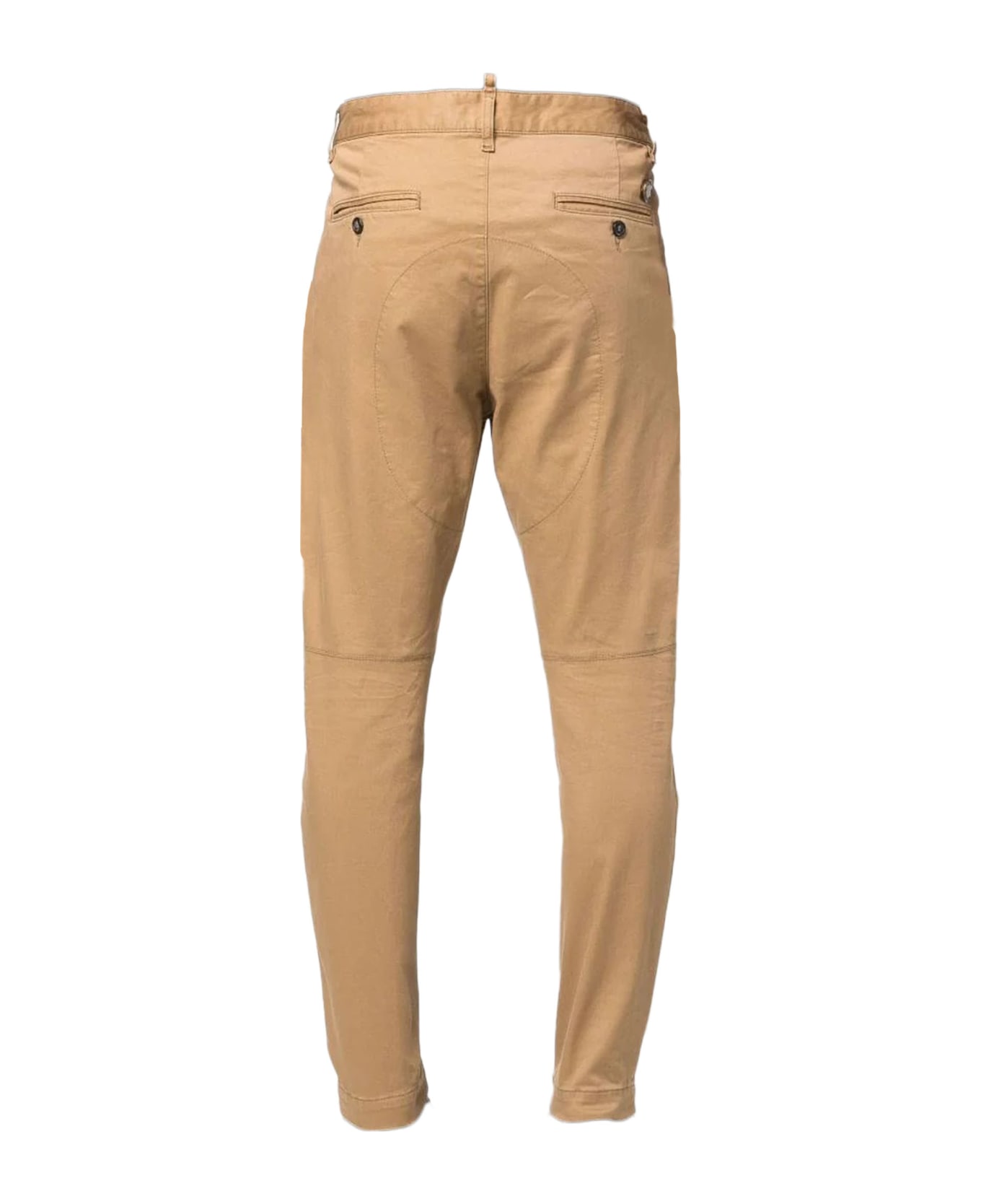 Dsquared2 Beige Cotton Trousers - Beige ボトムス