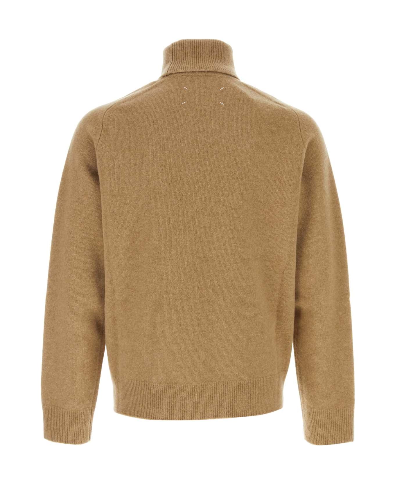 Maison Margiela Camel Wool Sweater - Beige