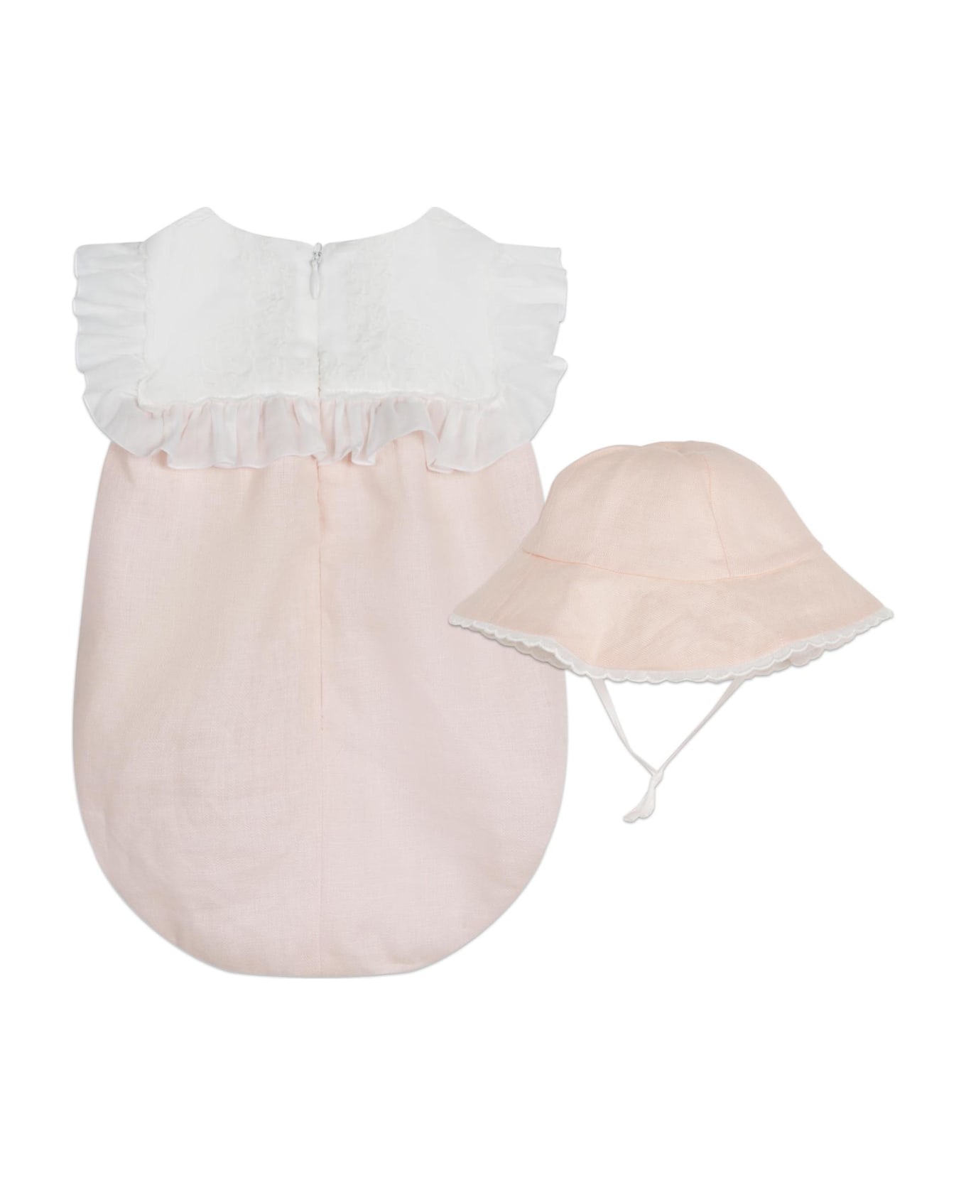 Chloé Dress And Hat Set With Embroidery - Pink