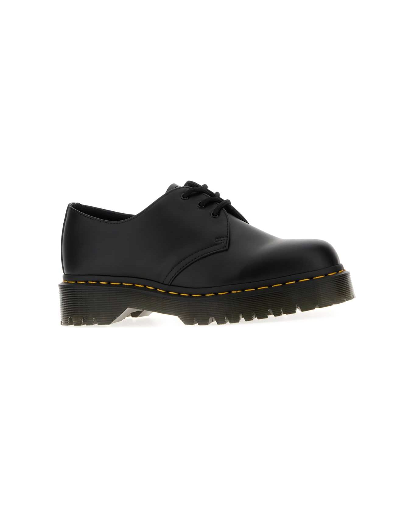 Dr. Martens Black Leather Oxford 1461 Lace-up Shoes - BlackSmooth