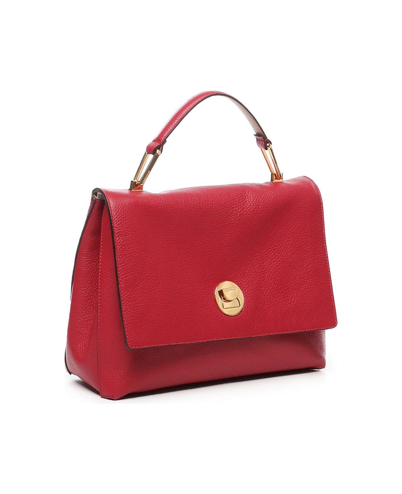 Coccinelle Liya Foldover-top Tote Bag - Red