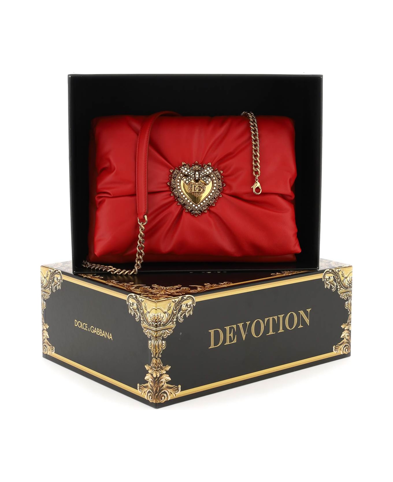 Dolce & Gabbana 'devotion' Soft Crossbody Bag - ROSSO INTENSO (Red)