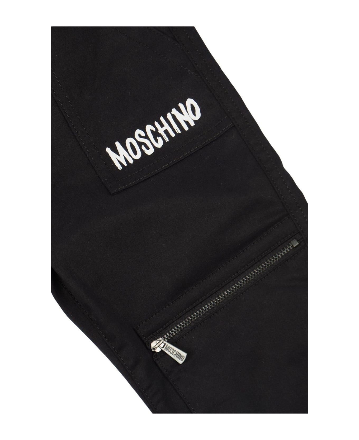 Moschino Mid-rise Logo-printed Trousers