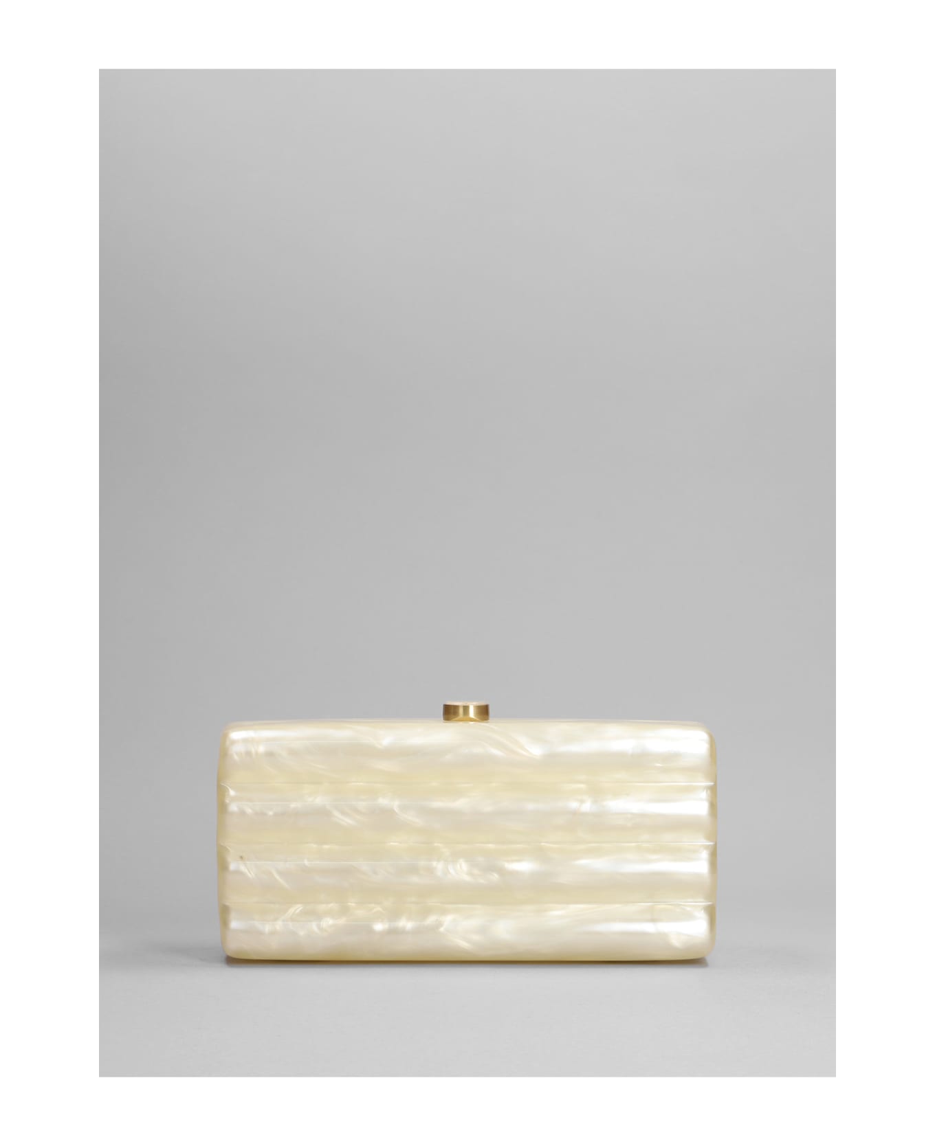 Cult Gaia Enid  Clutch In White Acrylic - white