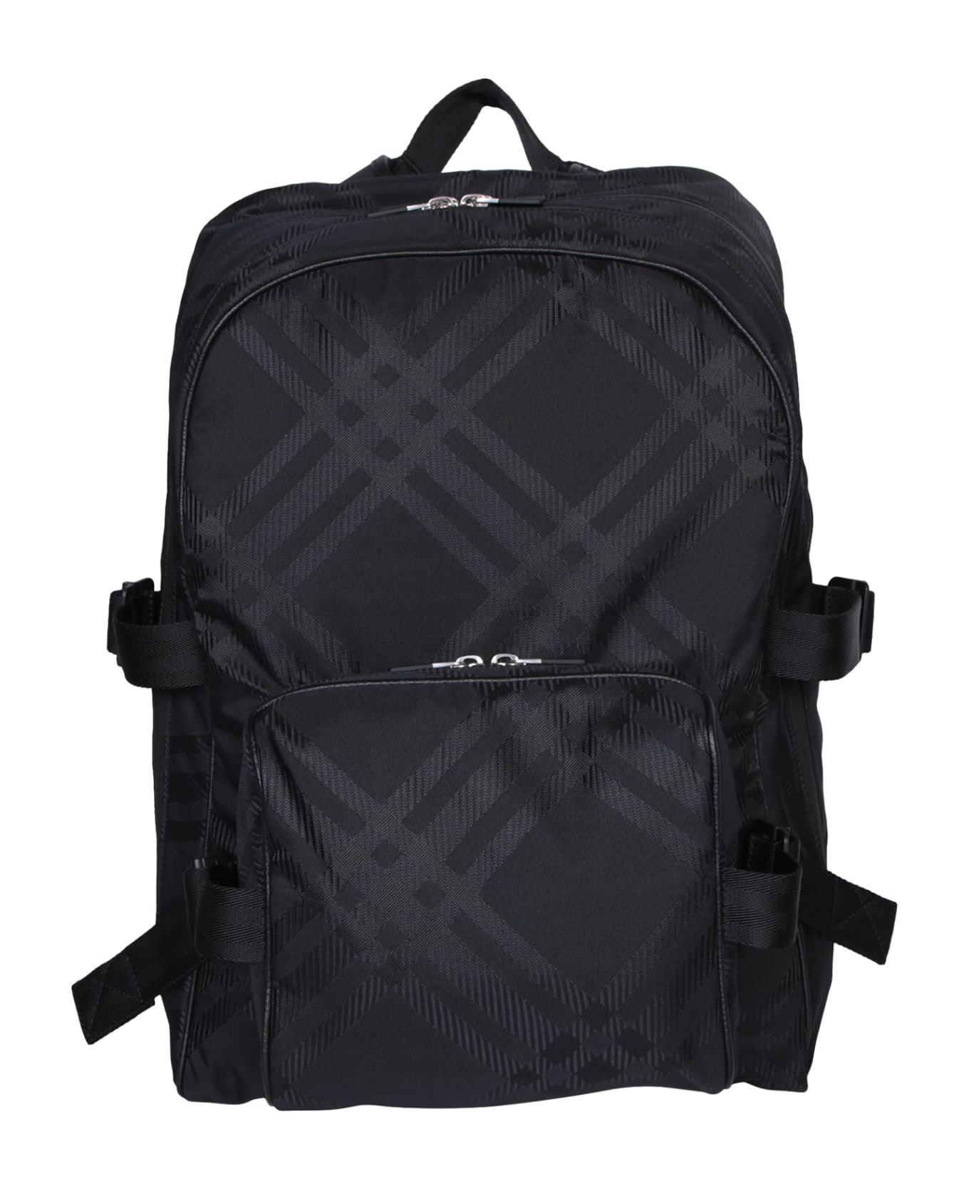 Burberry Jacquard Check Backpack - Black