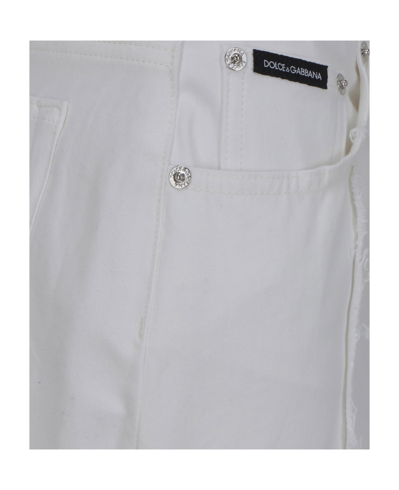Dolce & Gabbana Denim Jeans - White ボトムス