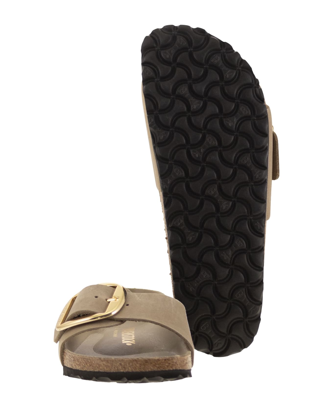 Birkenstock Madrid Big Buckle - Flat Sandal - Beige サンダル