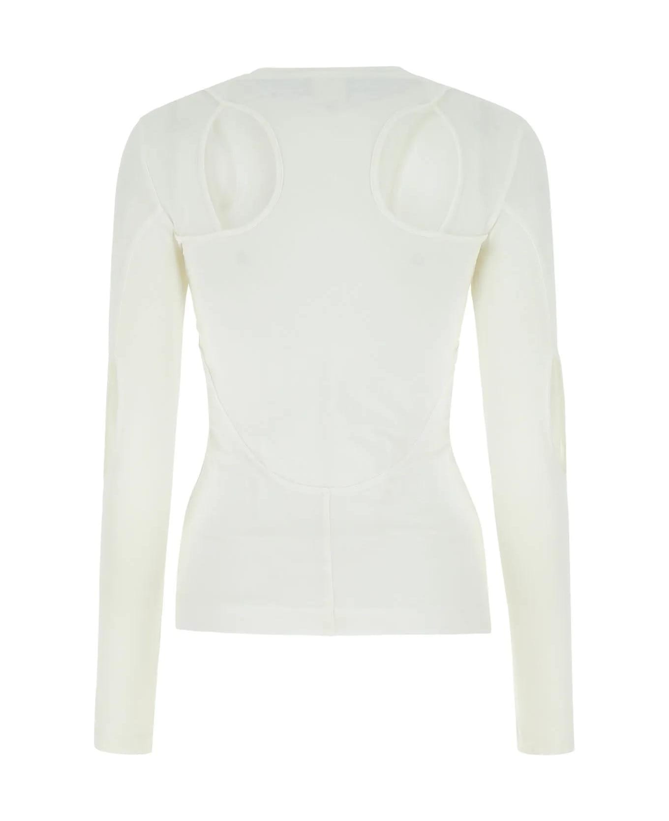 Givenchy White Stretch Nylon Top - White