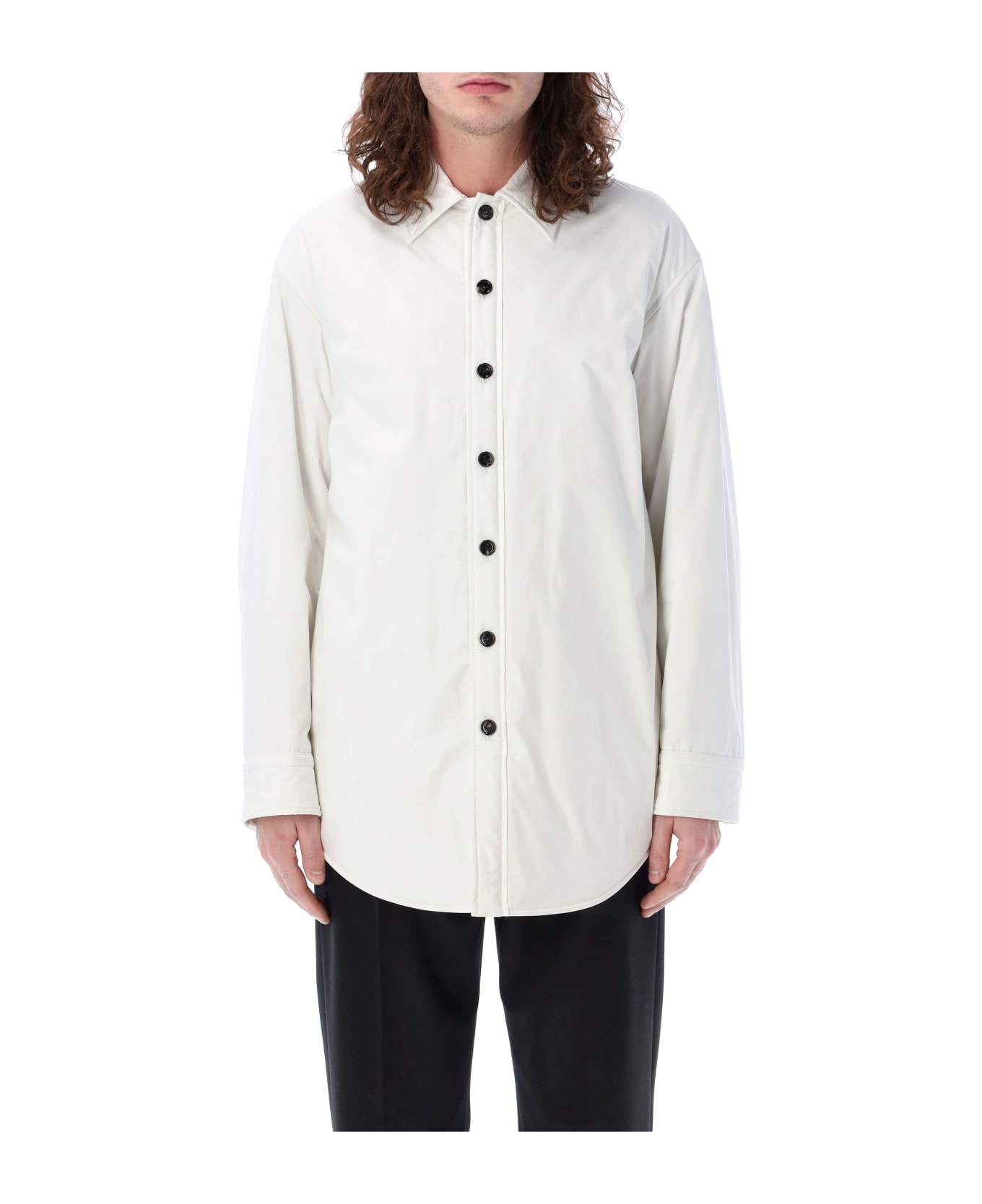 Bottega Veneta Overshirt Popeline Jacket - WHITE