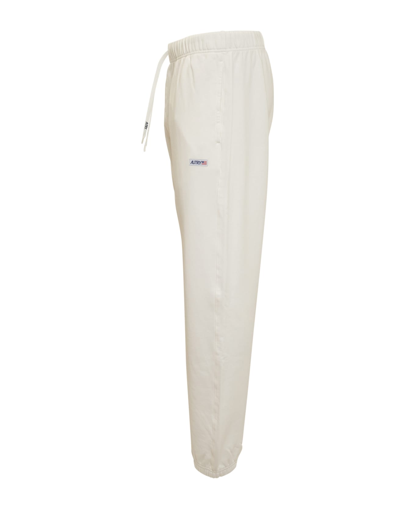 Autry Cotton Jogging Pants With Logo - APPAREL WHITE スウェットパンツ