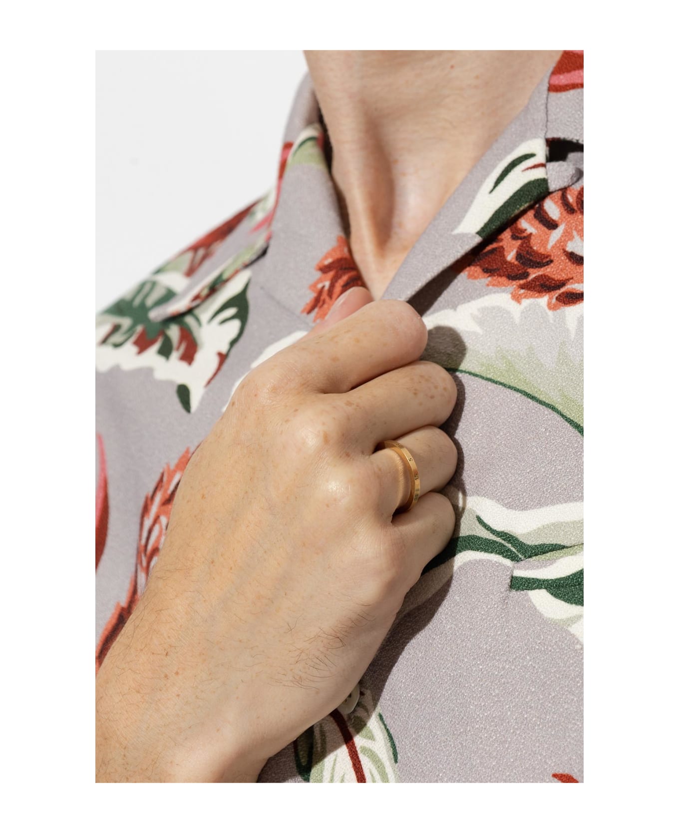 MM6 Maison Margiela Maison Margiela Silver Ring With Logo