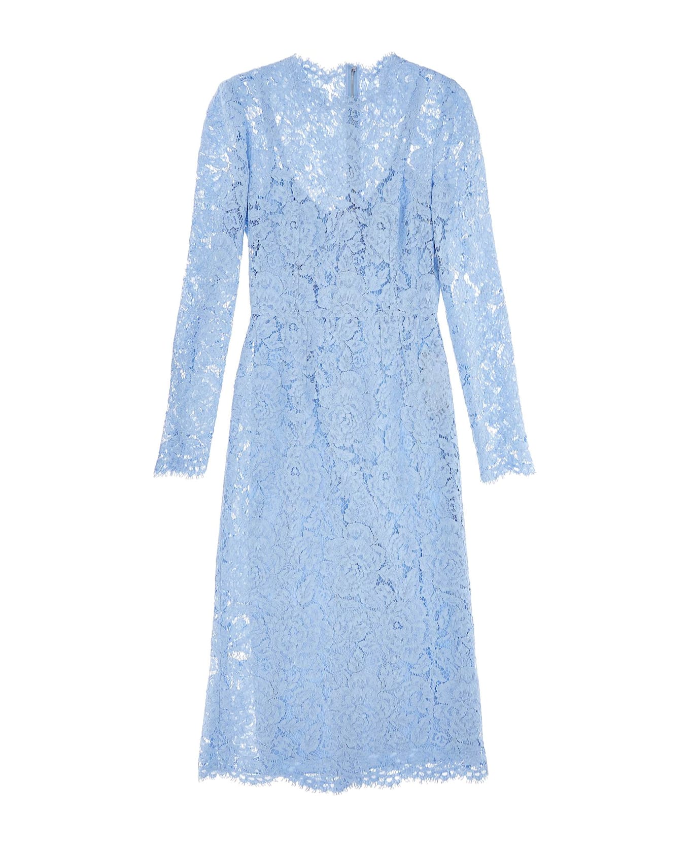 knee length dresses for ladies Ganni BLUE FLORAL CRINKLED SATIN LONG DRESS – Shop at the Mix main image 1