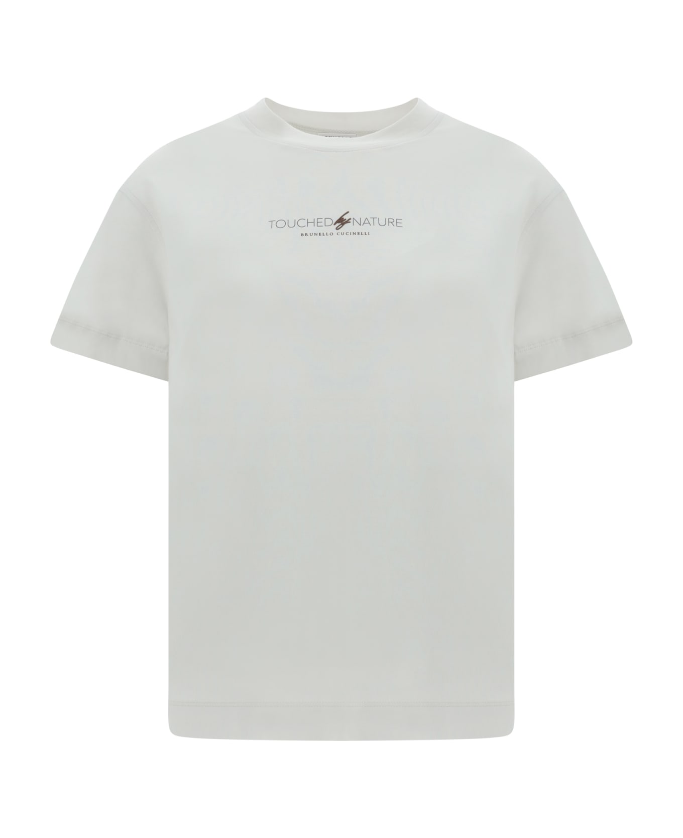 Brunello Cucinelli Touched Nature Logo T-shirt - Warm White Tシャツ