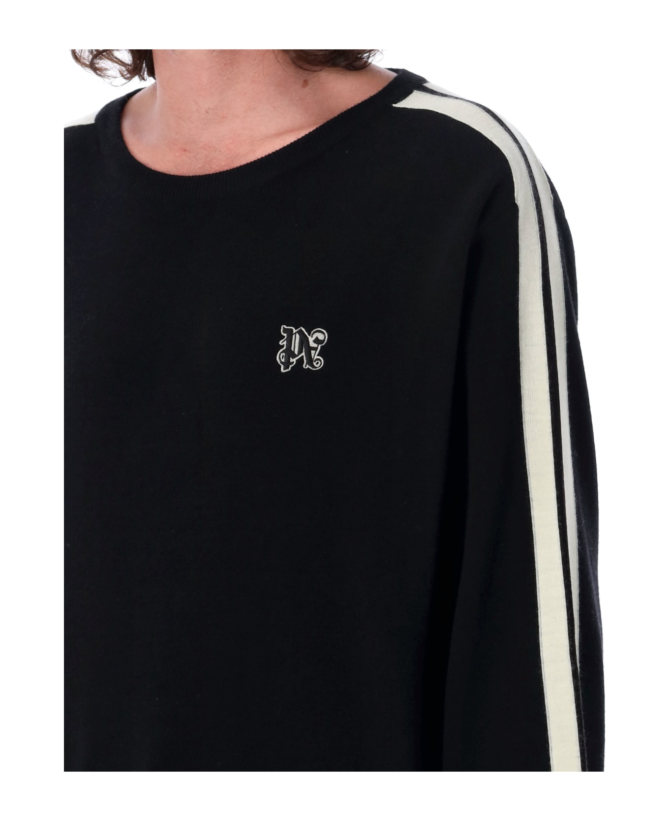 Palm Angels Pa Monogram Track Sweater