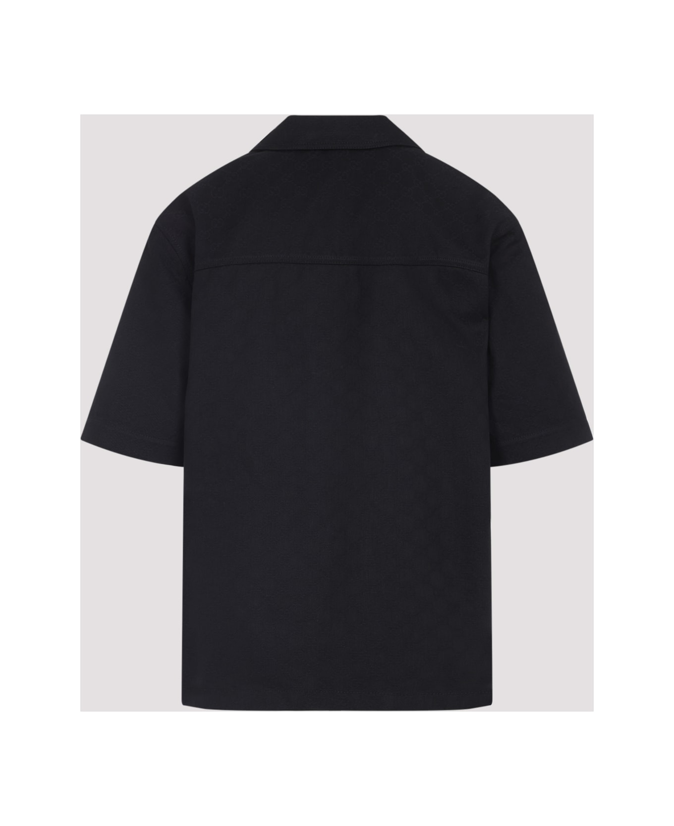 Gucci Gg Jacquard Shirt - Black