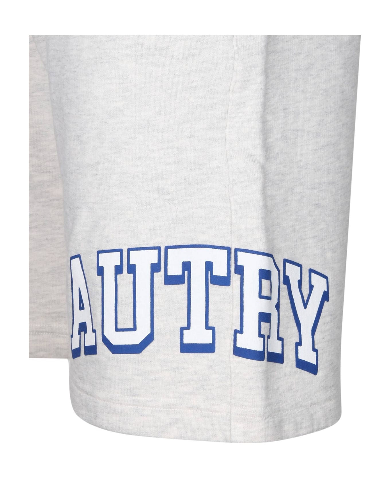 Autry Shorts In Melange Gray Cotton Sweatshirt - MELANGE