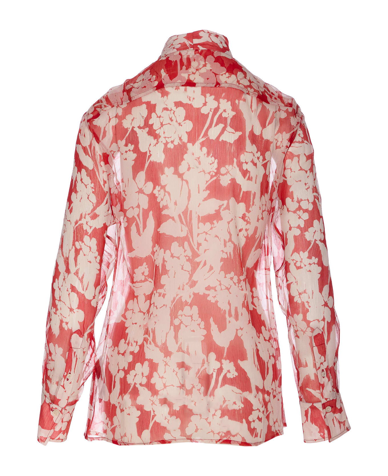 Victoria Beckham Draped Pleated Shirt - MultiColour