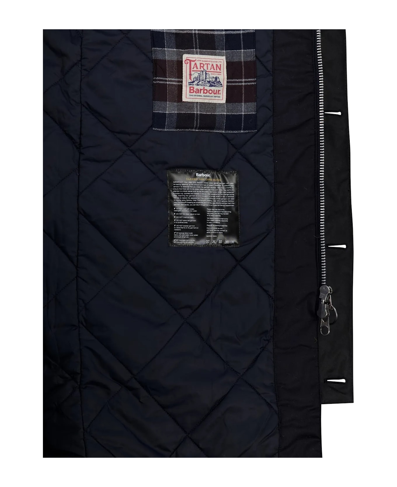 Barbour Beaudale Wax Trench Coat - Navy