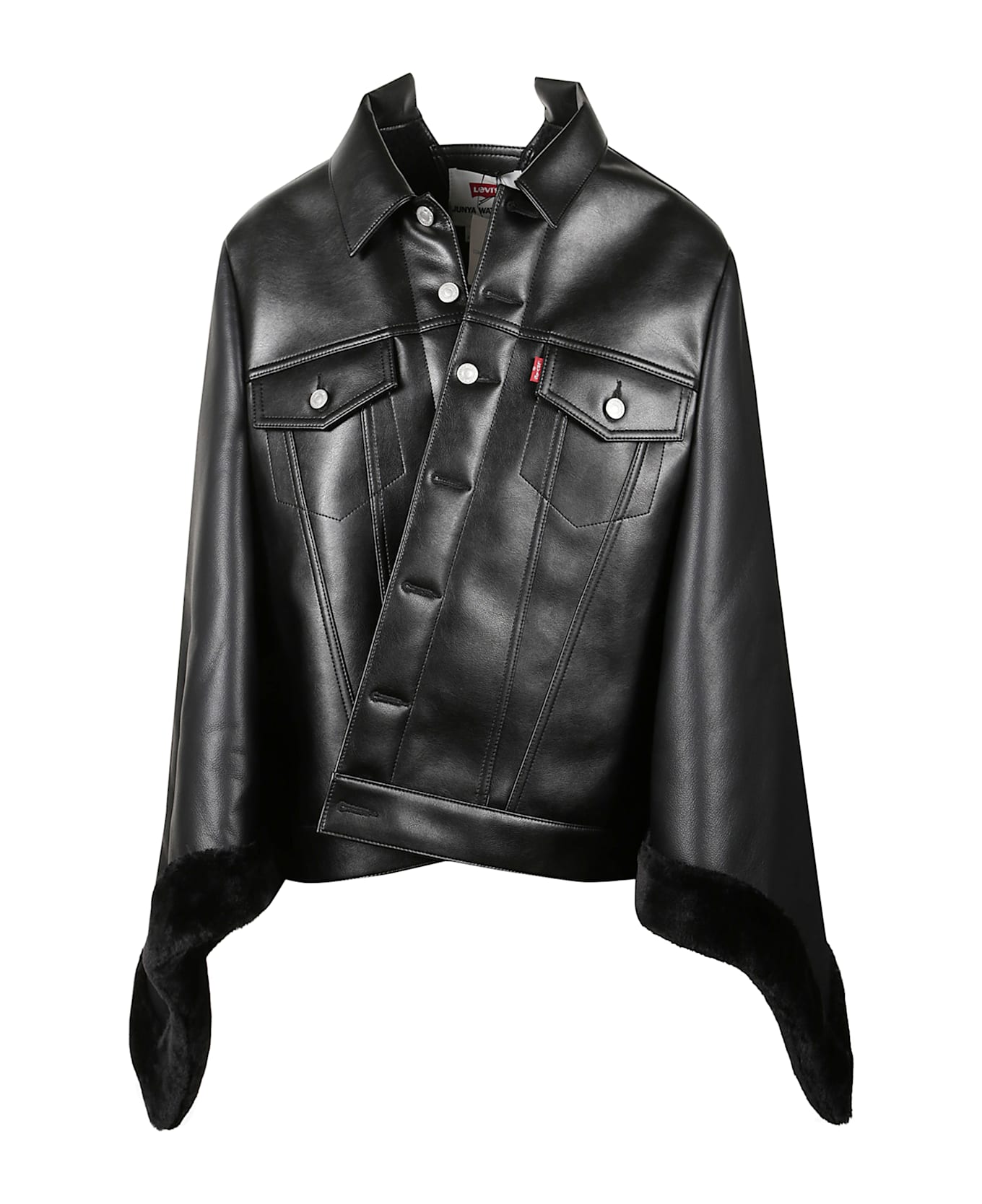 Junya Watanabe X Levis Leather Jacket - Black