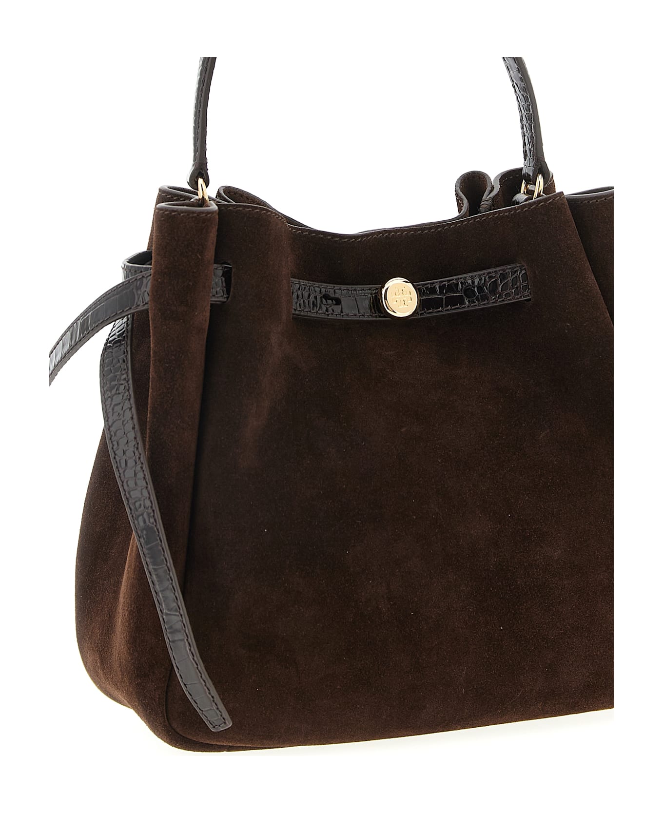 Tory Burch 'romy' Bucket Bag - Brown