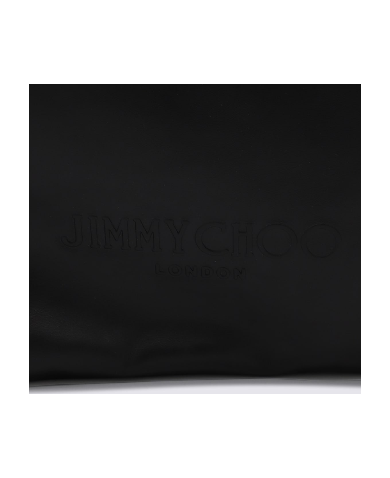 Jimmy Choo Black Drawstring Tote L - BLACK/LIGHT GOLD