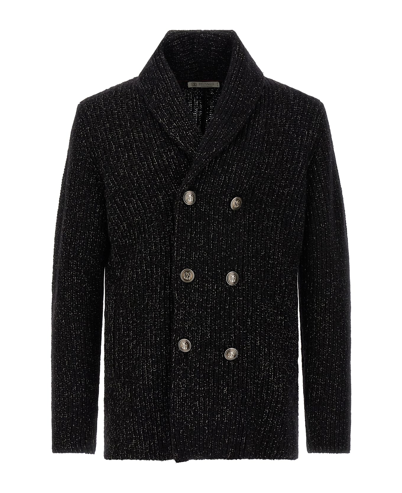 Brunello Cucinelli Double-breasted Cardigan - Black  