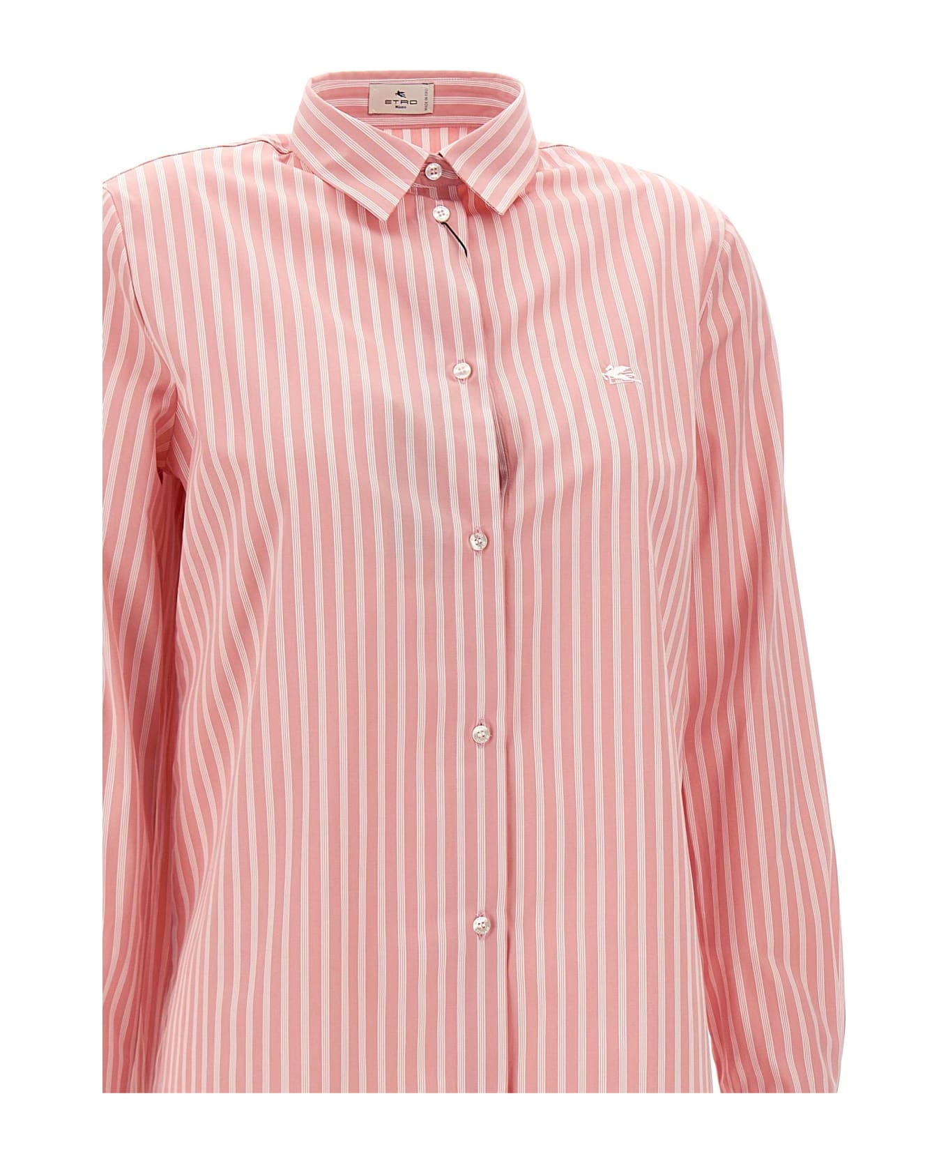 Etro Silk And Cotton Shirt - Pink シャツ