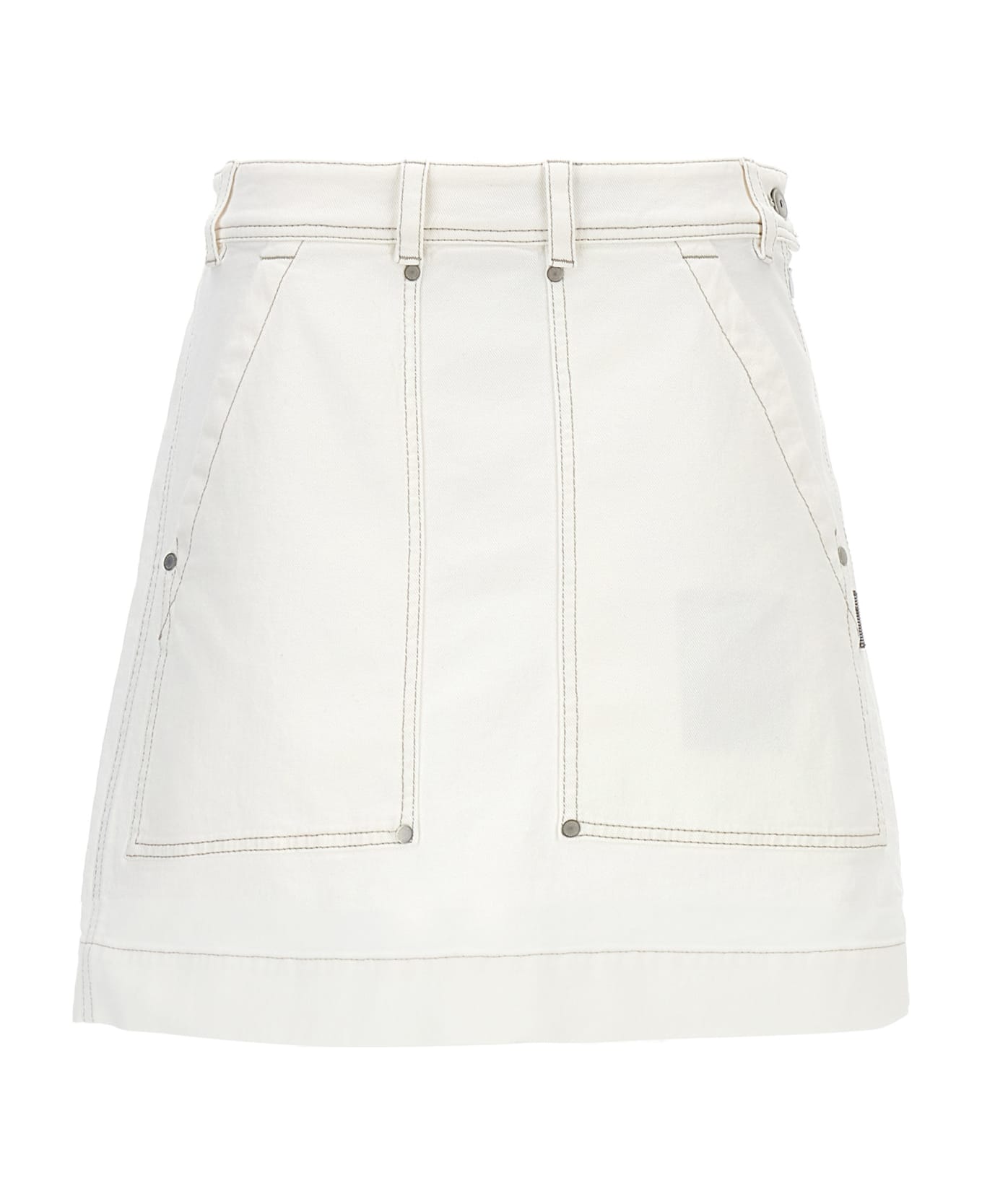 Brunello Cucinelli 'monile' Skirt - White