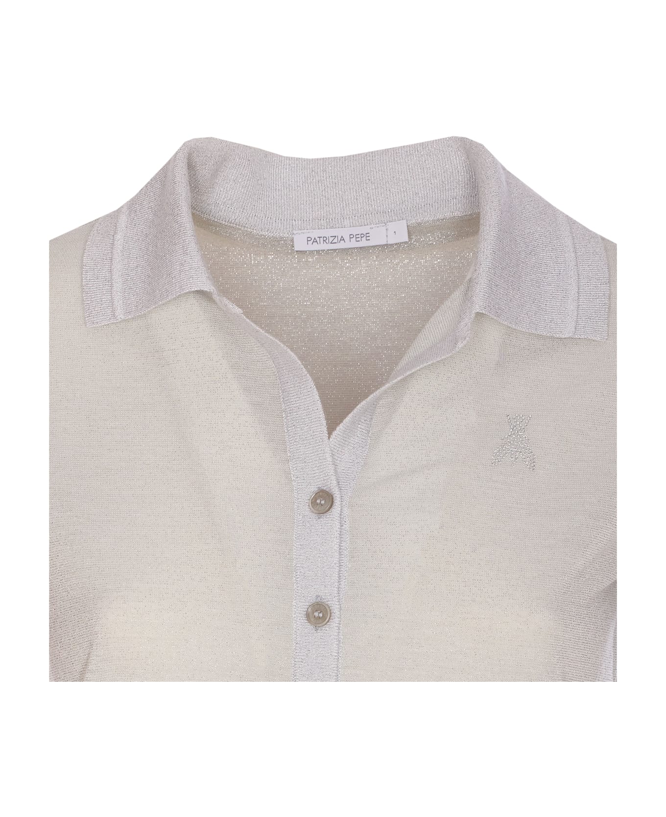 Patrizia Pepe Lurex T-shirt - Grey