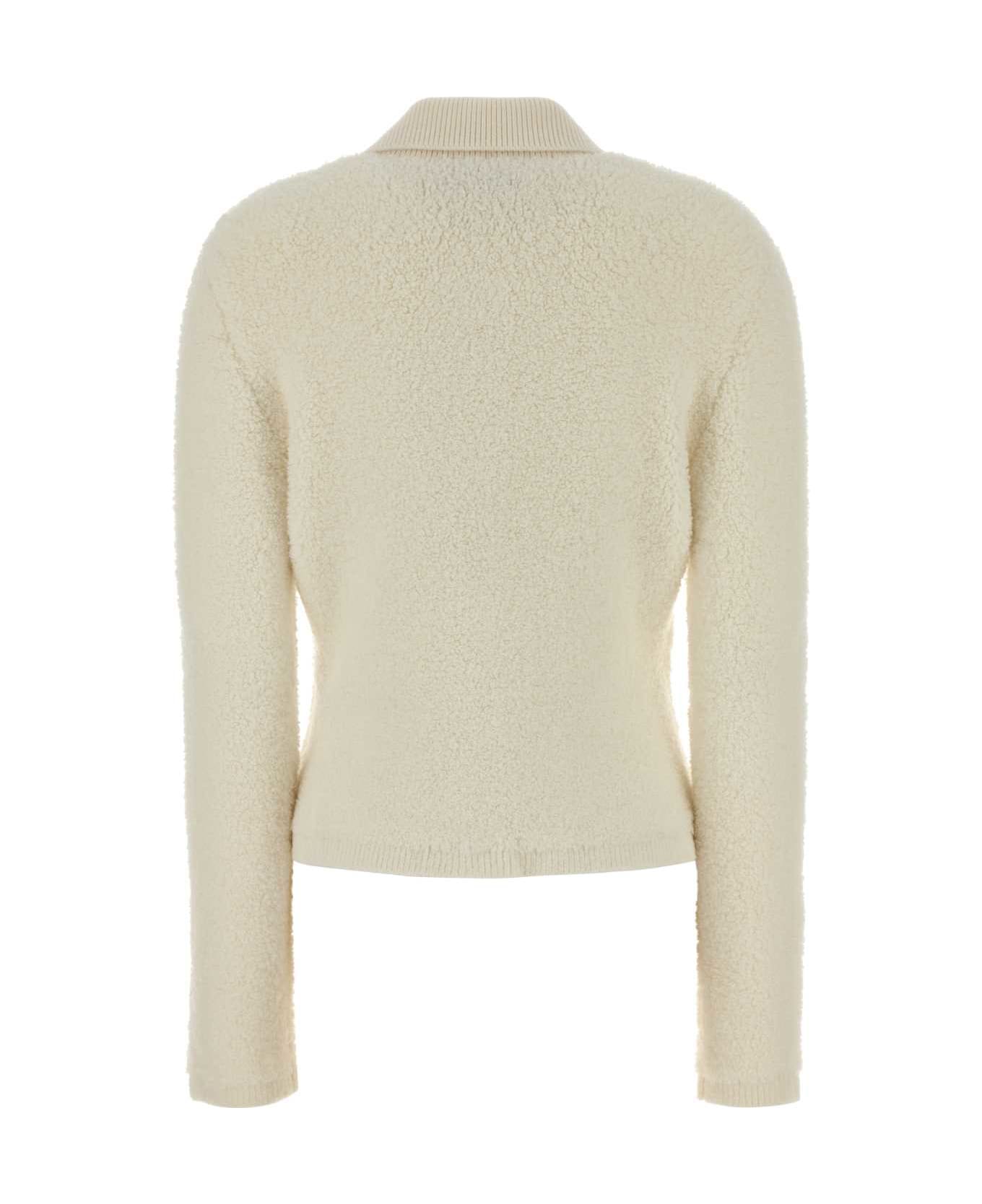 Gucci Ivory Boucle Cardigan - WHITE