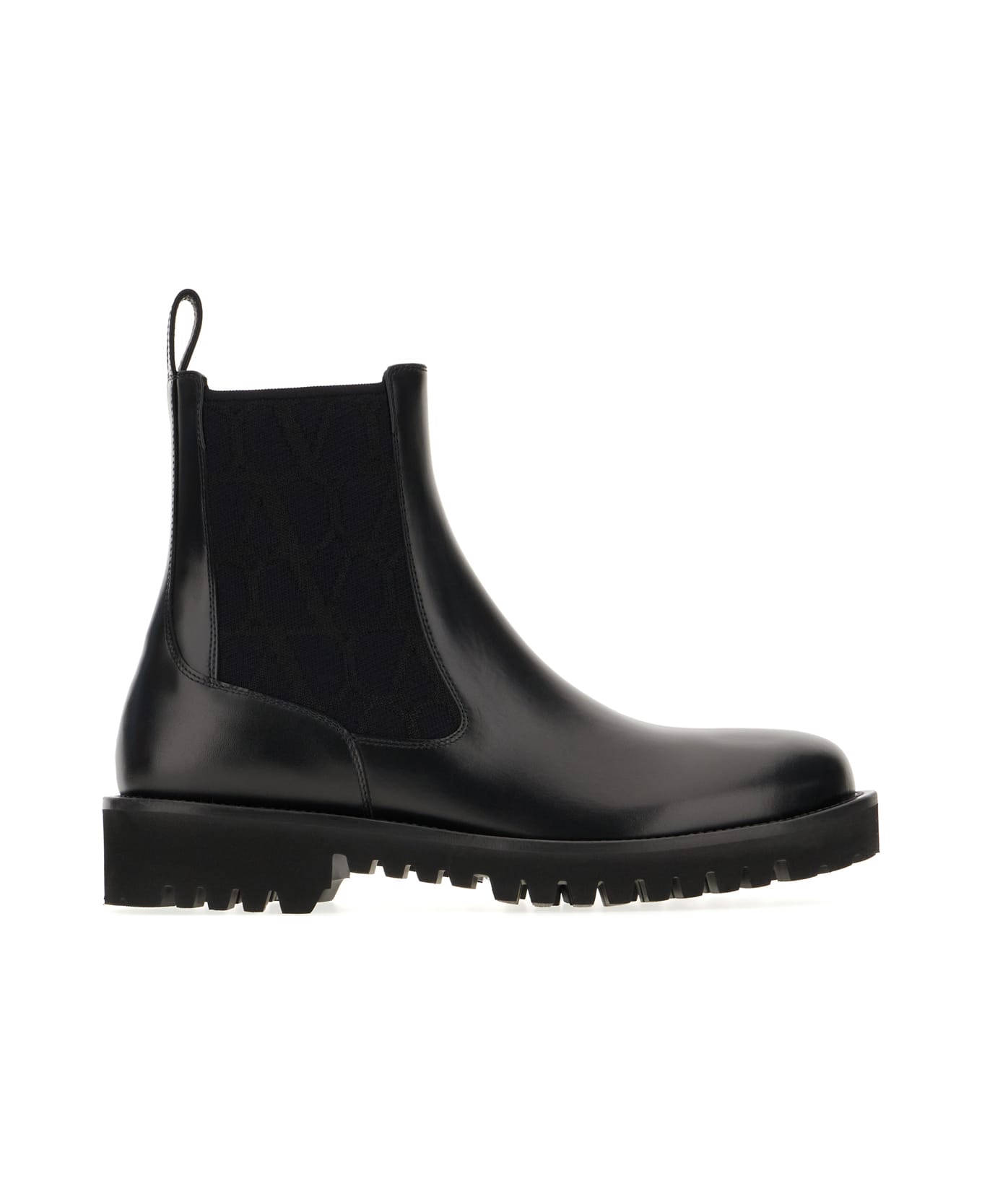 Valentino Garavani Black Leather Boots - Nero