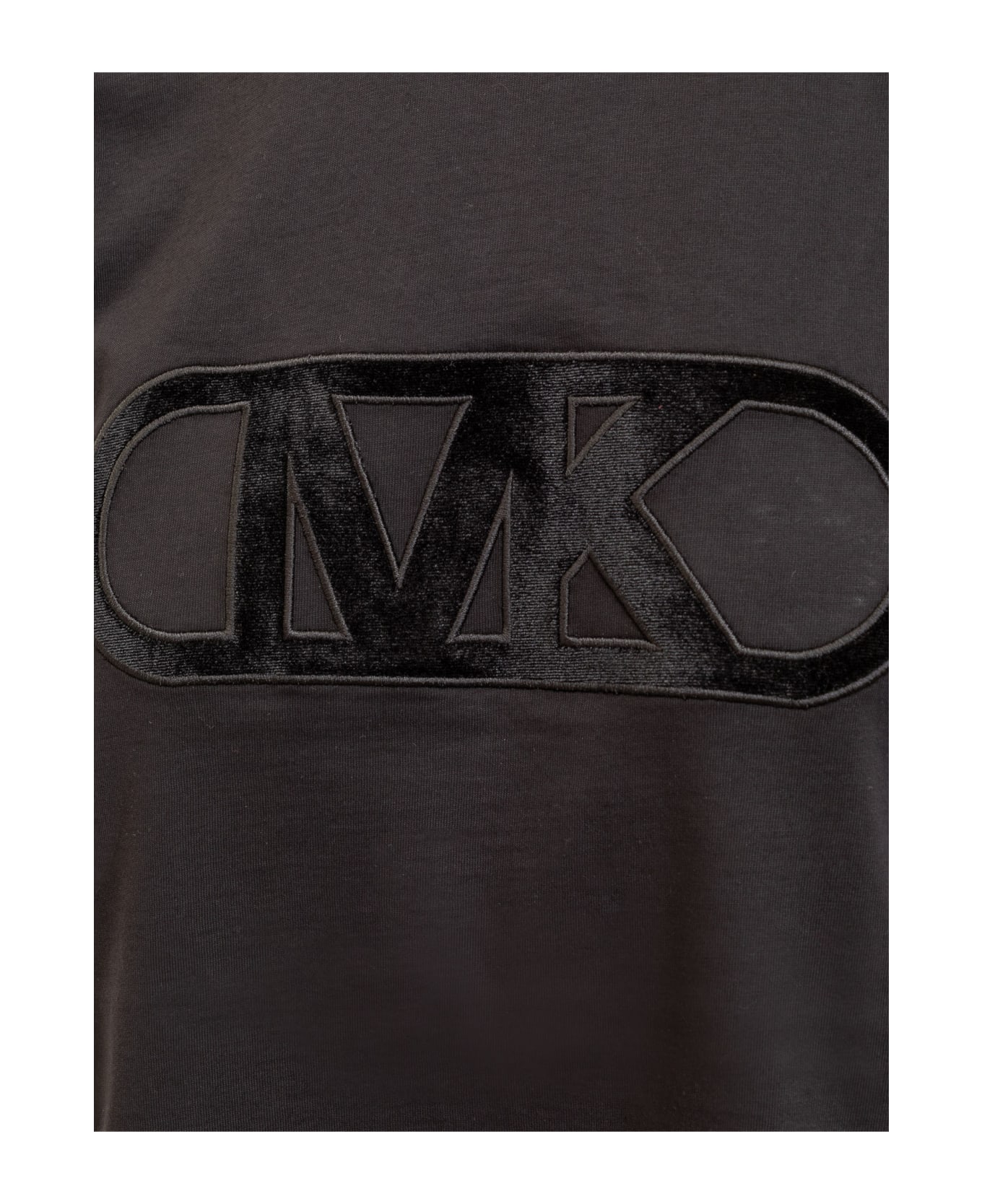 MICHAEL Michael Kors Flocked Logo T-shirt - Black Tシャツ